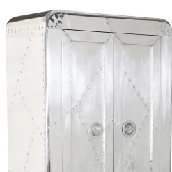 Wohnen 80x180x45 Dielen Schrank mit Alu - Pilot