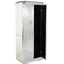 Wohnen 80x180x45 Dielen Schrank mit Alu - Pilot