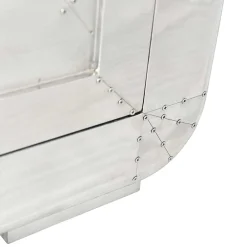 Wohnen 80x180x45 Dielen Schrank mit Alu - Pilot