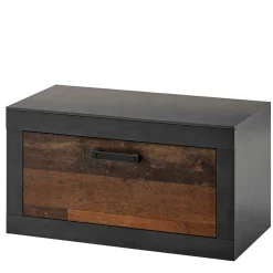 Wohnen 80x44x42 Dielenbank mit Klappe & Sockelgestell - Timuras