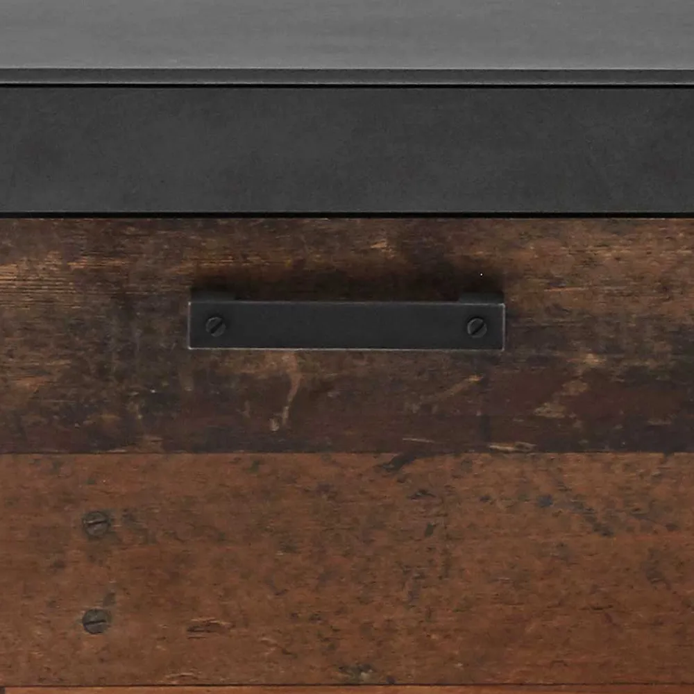 Wohnen 80x44x42 Dielenbank mit Klappe & Sockelgestell - Timuras