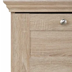 Wohnen 75x80x35 Dielenkommode in Holznachbildung Eiche - Onjedda
