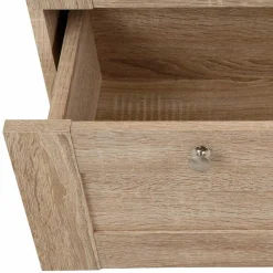 Wohnen 75x80x35 Dielenkommode in Holznachbildung Eiche - Onjedda