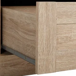 Wohnen 75x80x35 Dielenkommode in Holznachbildung Eiche - Onjedda