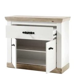 Wohnen 214x200x45 Dielenmöbel Kombi - Nedita (vierteilig)