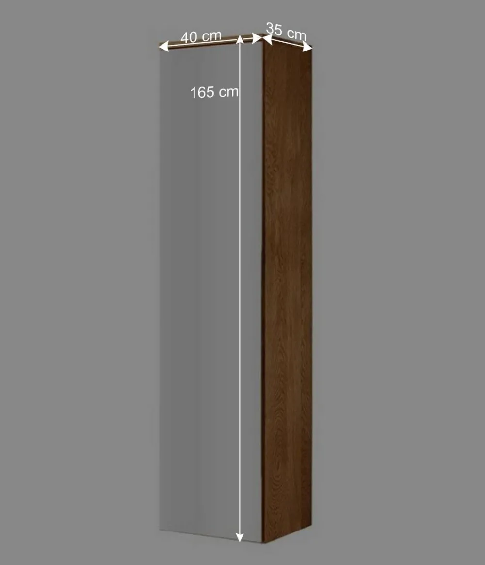 Wohnen 40x165x35 Dielenschrank für die Wandmontage - Sotunes