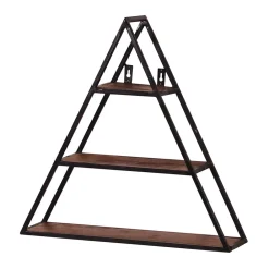 Wohnen Esszimmerregale|Regale*50x50x13 Dreieck Wandregal mit drei Böden - Mendoza