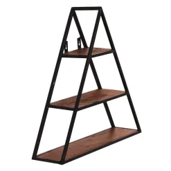 Wohnen Esszimmerregale|Regale*50x50x13 Dreieck Wandregal mit drei Böden - Mendoza