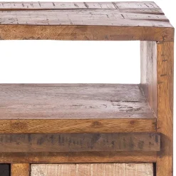 Wohnen Flurkommoden*50x75x35 Echtholz Kommode aus Recyclingholz - Bahiro