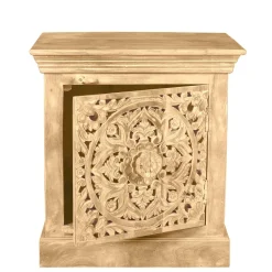 Wohnen Nachttische|Vintage Möbel*60x65x40 Etho Style Schrank Sandfarben - Runiasa