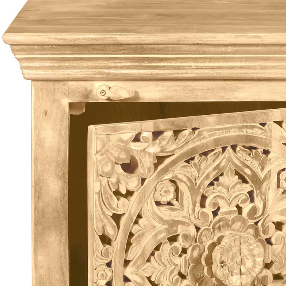 Wohnen Nachttische|Vintage Möbel*60x65x40 Etho Style Schrank Sandfarben - Runiasa