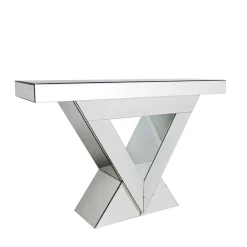 Wohnen 120x80x36 Extravaganter Tisch aus Spiegelglas - Livino