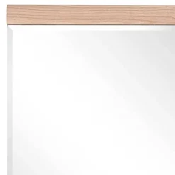 Wohnen 80x85x2 Facettenschliff Spiegel mit Holz - Latenda