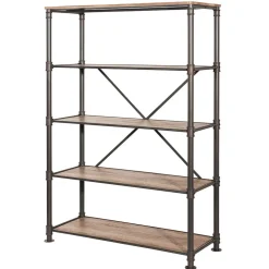 Wohnen 124x180x50 Factory Regal mit vier Fächern - Nenvia