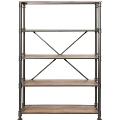 Wohnen 124x180x50 Factory Regal mit vier Fächern - Nenvia