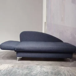 Wohnen 182x79x86 Federkern Schlafsofa in Blau - Curtici