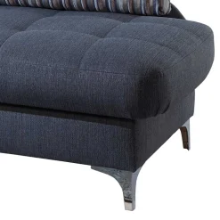 Wohnen 182x79x86 Federkern Schlafsofa in Blau - Curtici