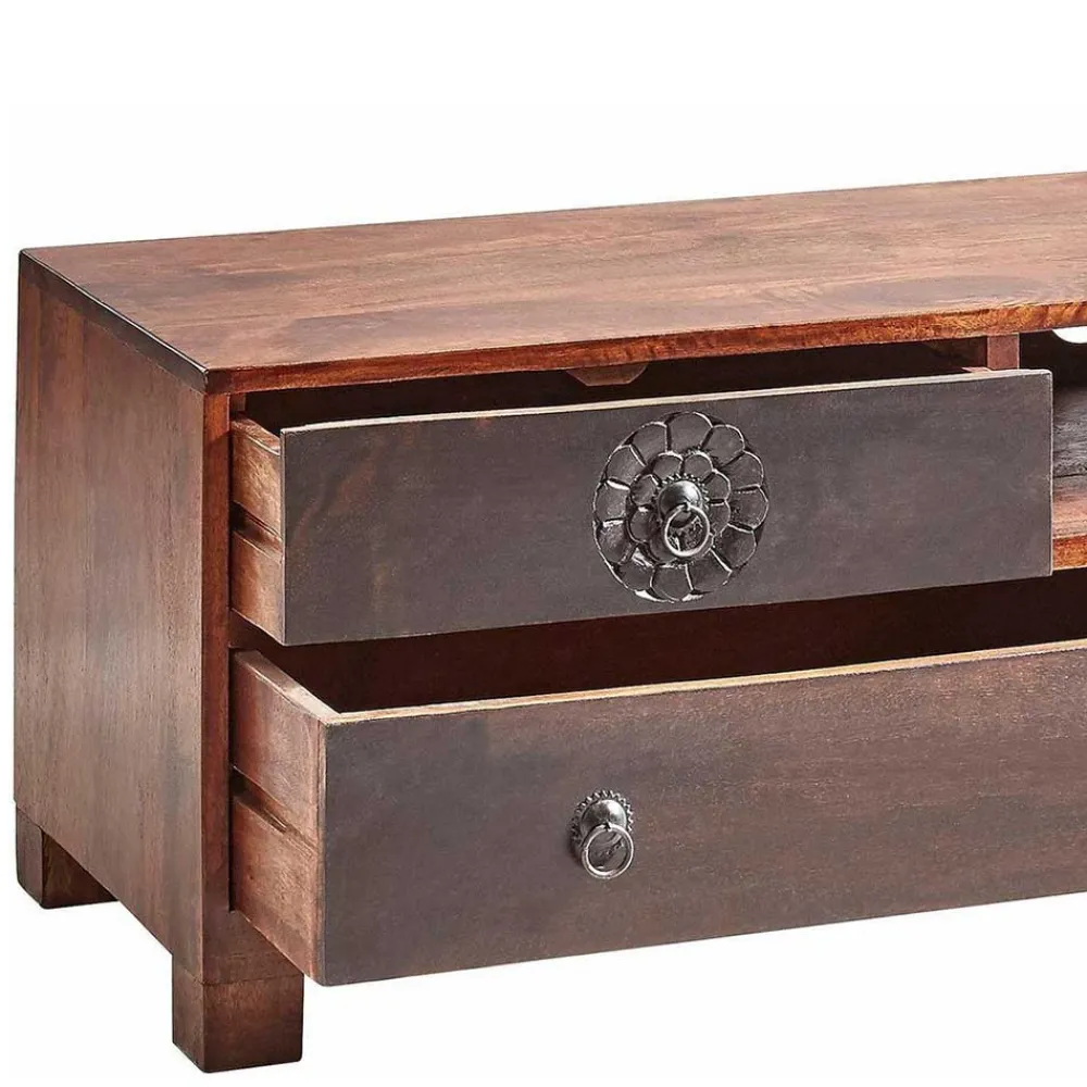 Wohnen 150x40x40 Fernsehkommode aus Akazie mehrfarbig - Welina