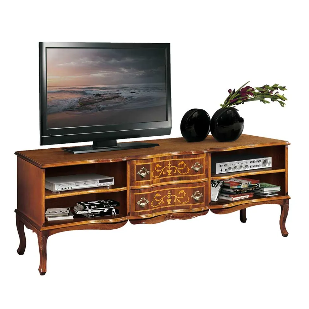 Wohnen Sideboards & Kommoden|Sideboards & Kommoden*158x60x37 Fernsehunterschrank im Barockstil - Motiz