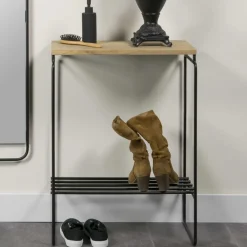 Wohnen Telefontische*57x79x30 Flur Konsolentisch mit Schuhablage - Egetaria