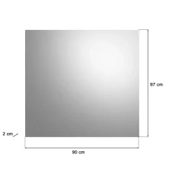 Wohnen Spiegel|Flurspiegel*90x87x2 Flurspiegel in Grau - Nancys