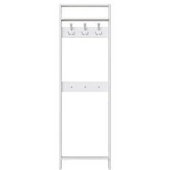 Wohnen 60x192x12 Garderobe aus Massivholz in Weiß - Oranias