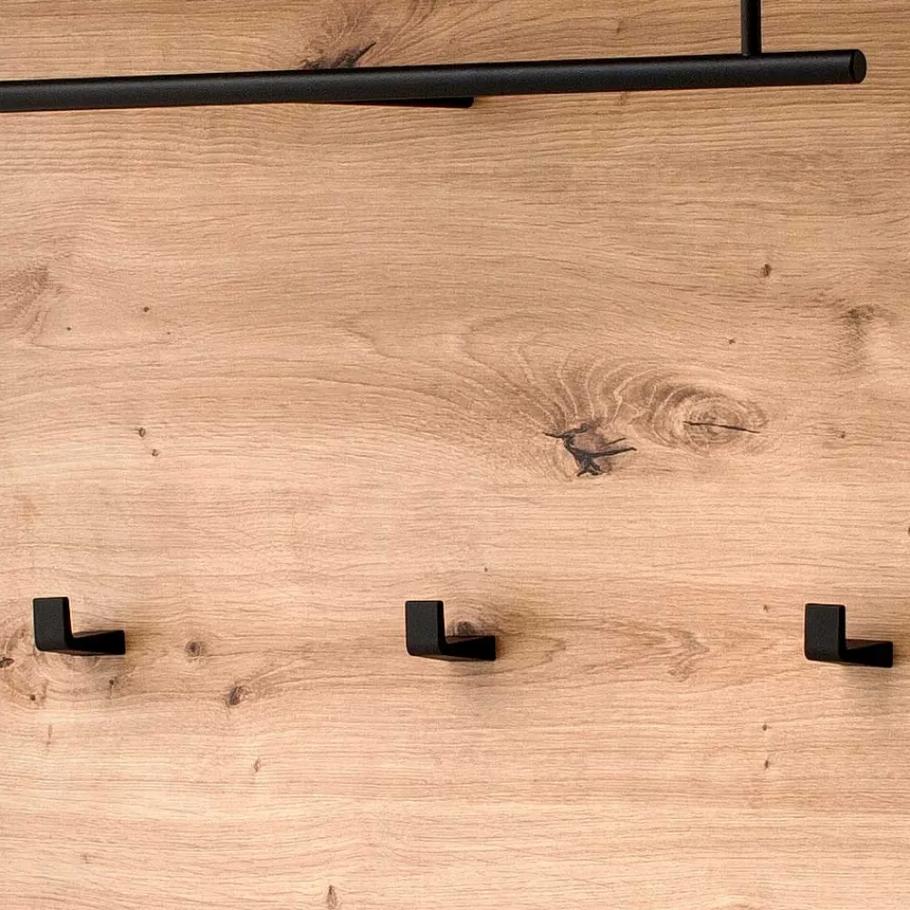 Wohnen Bürogarderoben*85x122x27 Garderobe in Eiche Nachbildung - Larinca