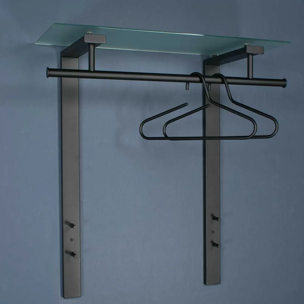 Wohnen 80x90x33 Garderobe mit Glas Hutboden - Justina