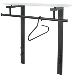 Wohnen 80x90x33 Garderobe mit Glas Hutboden - Justina