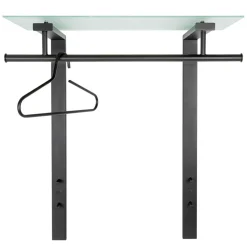 Wohnen 80x90x33 Garderobe mit Glas Hutboden - Justina