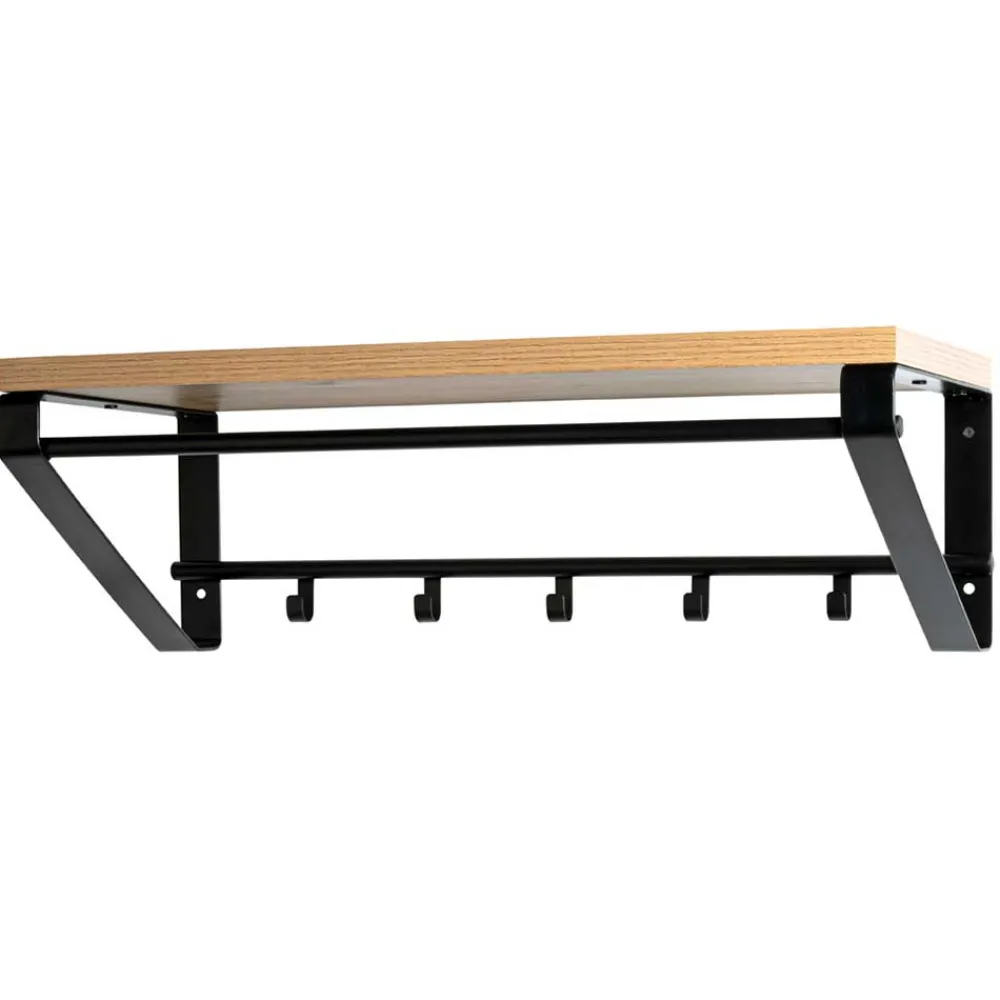 Wohnen Bürogarderoben*70x23x30 Garderobe mit Hutablage in Eiche NB - Chimi