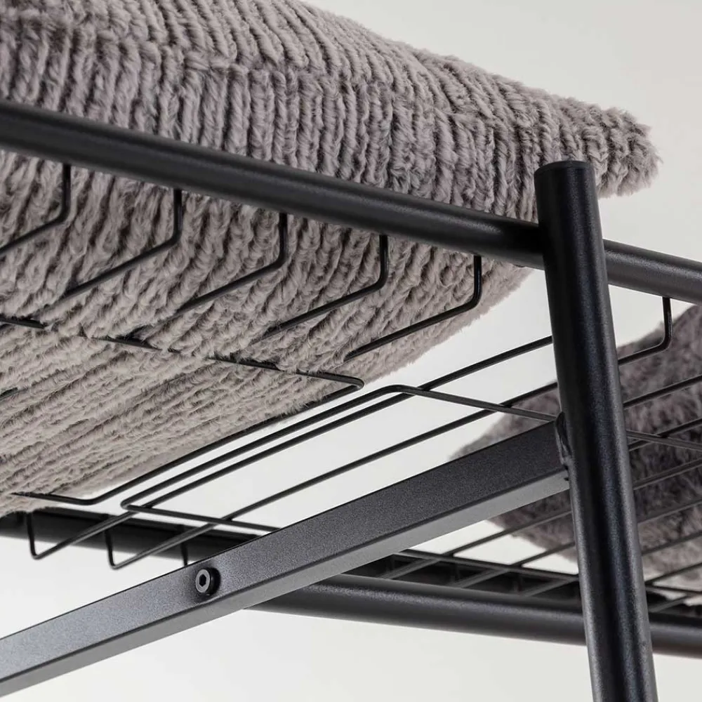 Wohnen 120x182x45 Garderoben Regal mit Stange - Nalisha