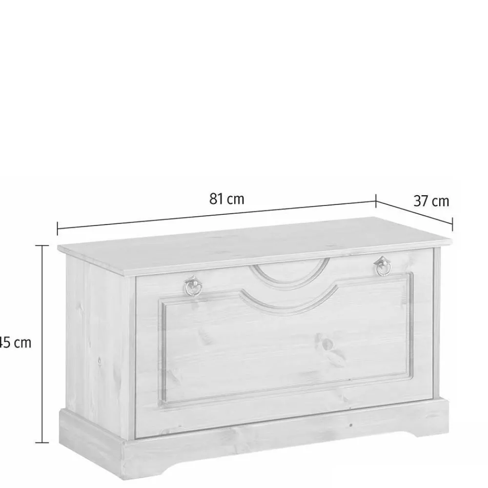 Wohnen Schuhschränke|Küchenbänke*81x45x37 Garderobenbank mit Schuhklappe - Yemisa