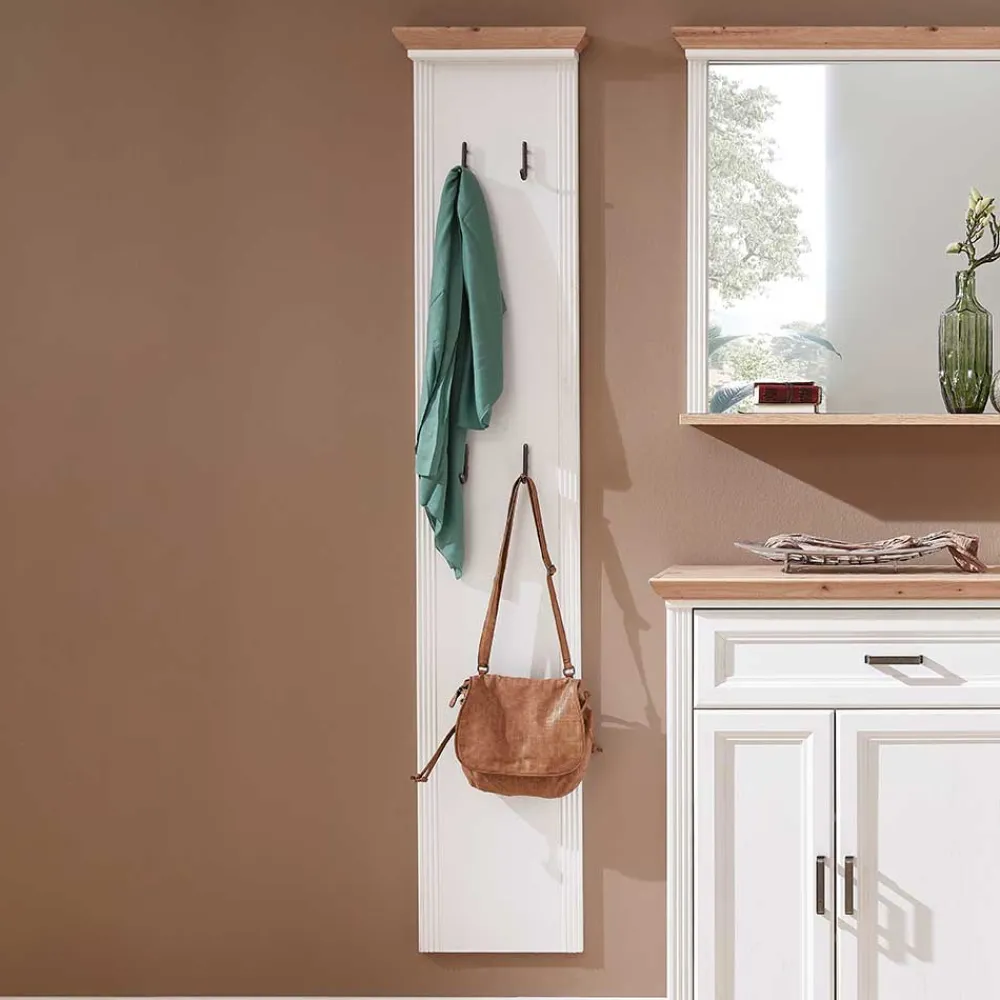 Wohnen Garderoben|Garderoben*41x195x9 Garderobenpaneel mit 4 festen Haken - Nurelcas