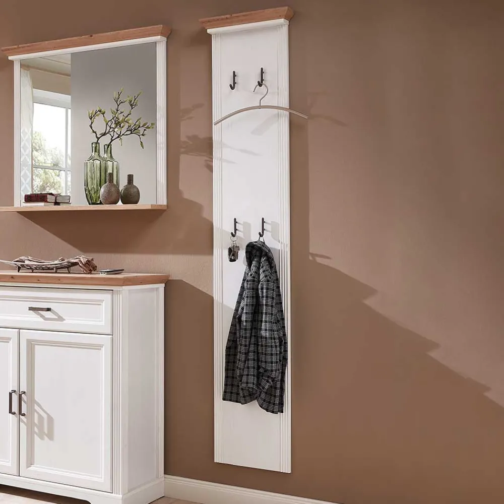 Wohnen Garderoben|Garderoben*41x195x9 Garderobenpaneel mit 4 festen Haken - Nurelcas