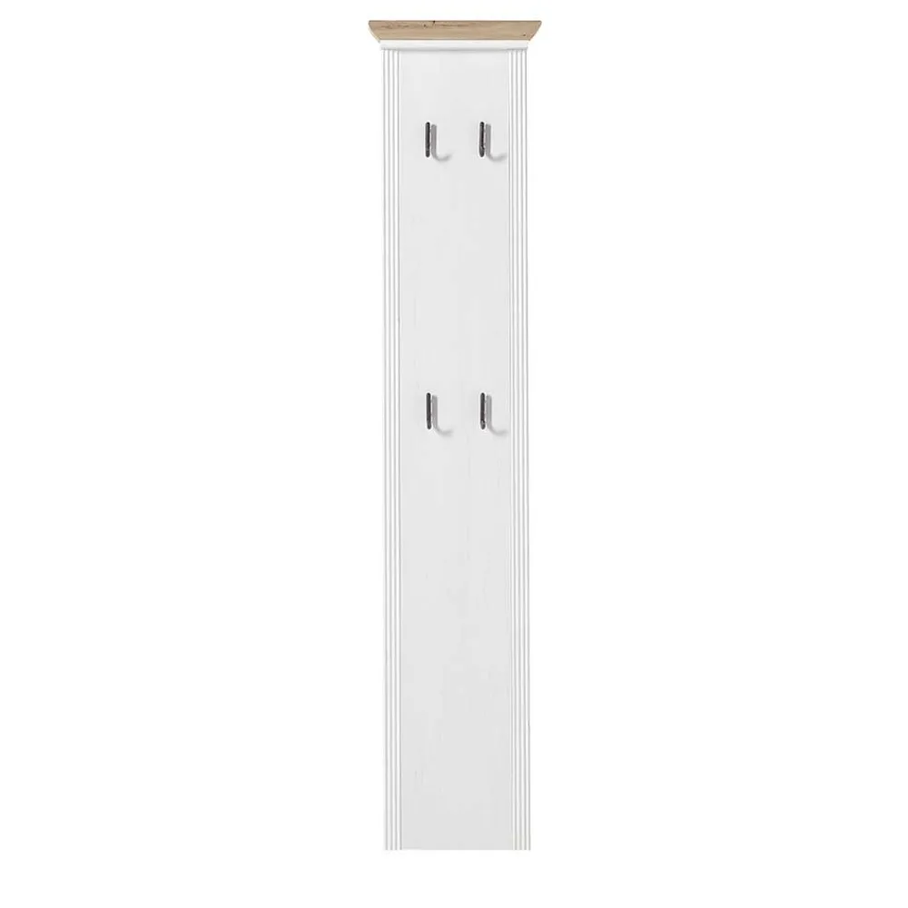 Wohnen Garderoben|Garderoben*41x195x9 Garderobenpaneel mit 4 festen Haken - Nurelcas