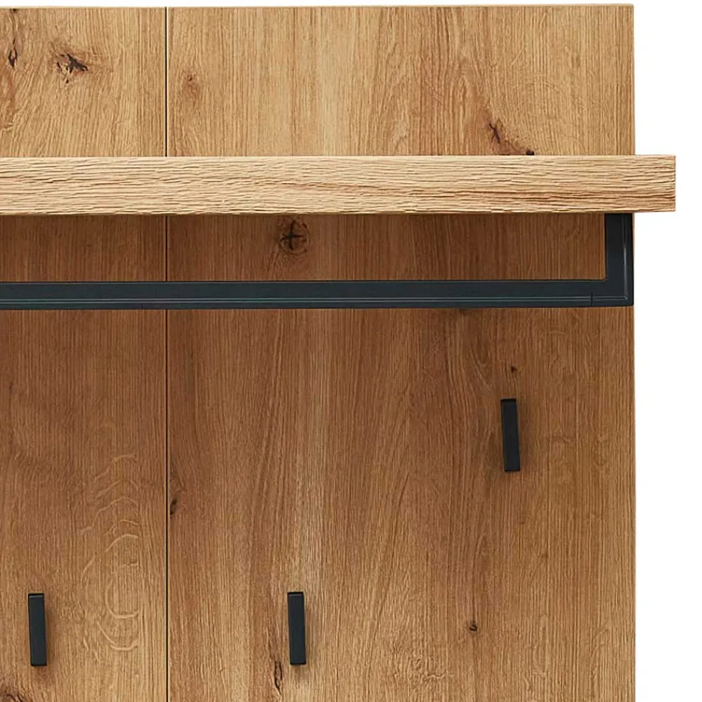 Wohnen Garderoben|Garderoben*70x108x31 Garderobenpaneel mit durchgehender Rückwand - Elprisca