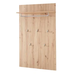Wohnen Bürogarderoben*84x135x27 Garderobenpaneel mit fünf Kleiderhaken - Cluster
