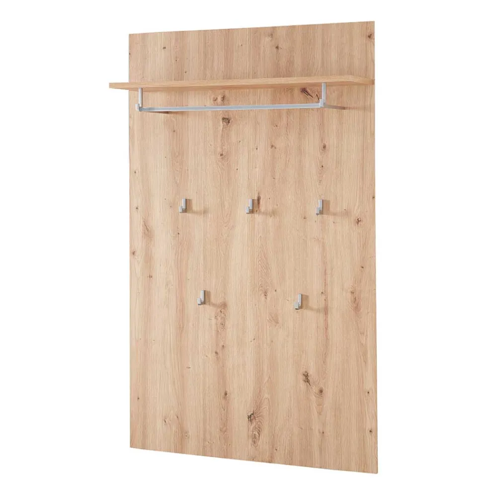 Wohnen Bürogarderoben*84x135x27 Garderobenpaneel mit fünf Kleiderhaken - Cluster