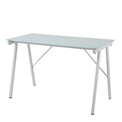 Wohnen Bürotische*113x73x58 Glas Schreibtisch mit Vierfußgestell - Isacco