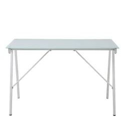 Wohnen Bürotische*113x73x58 Glas Schreibtisch mit Vierfußgestell - Isacco