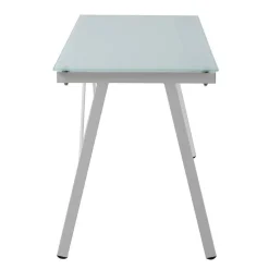 Wohnen Bürotische*113x73x58 Glas Schreibtisch mit Vierfußgestell - Isacco