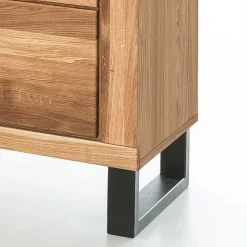 Wohnen 158x140x40 Highboard aus Wildeiche teilmassiv - Arello I