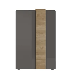 Wohnen Sideboards & Kommoden|Küchenschränke*78x116x44 Highboard in Dunkelgrau Hochglanz - Eracosta
