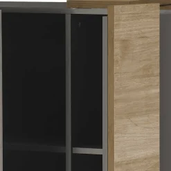 Wohnen Sideboards & Kommoden|Küchenschränke*78x116x44 Highboard in Dunkelgrau Hochglanz - Eracosta