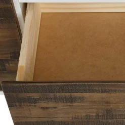 Wohnen Flurkommoden|Esszimmerschränke*100x120x35 Highboard in Weiß & Kiefer dunkel - Chihu