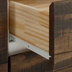 Wohnen Flurkommoden|Esszimmerschränke*100x120x35 Highboard in Weiß & Kiefer dunkel - Chihu