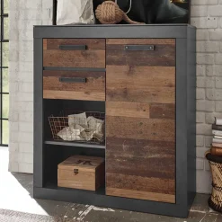 Wohnen 92x104x40 Highboard mit 2 Fächern - Timuras