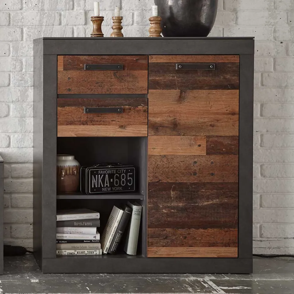 Wohnen 92x104x40 Highboard mit 2 Fächern - Timuras