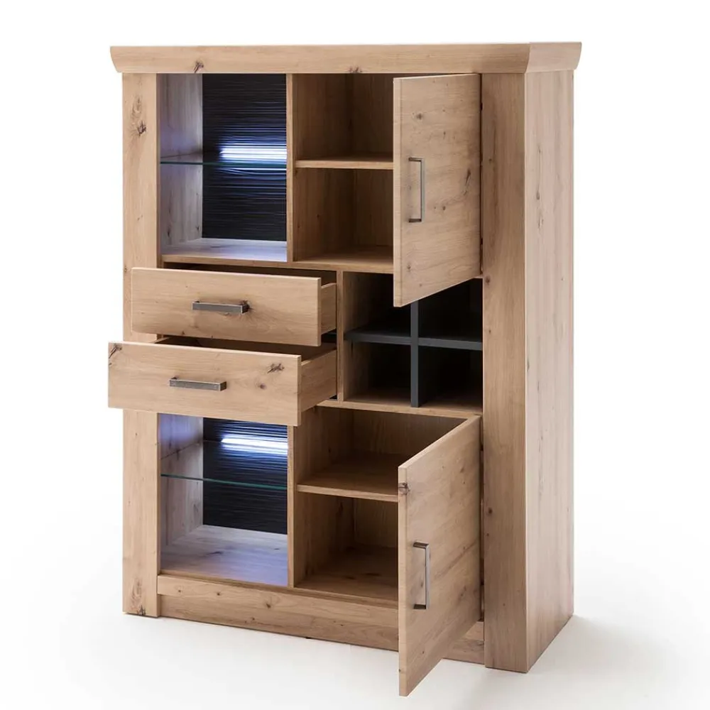 Wohnen Sideboards & Kommoden|Sideboards & Kommoden*110x146x45 Highboard mit offenen Fächern - Wykina